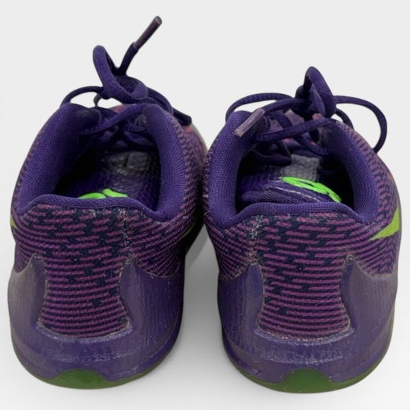 Nike Kids Purple and Lime Green Sneakers - Picture 3 of 5